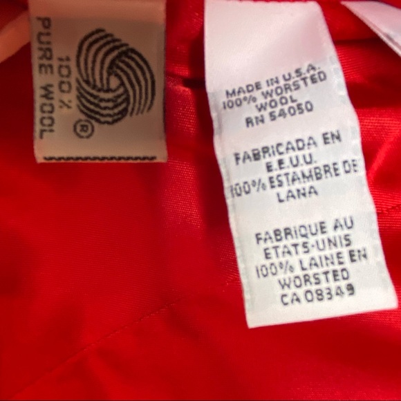 Jones New York || 100% Wool Fully Lined Red Blazer ONLY; Size 8 - Picture 7 of 10